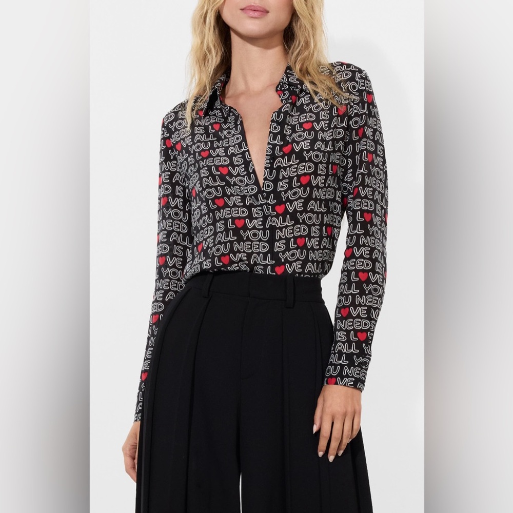 Black and Red Graphic Shirt